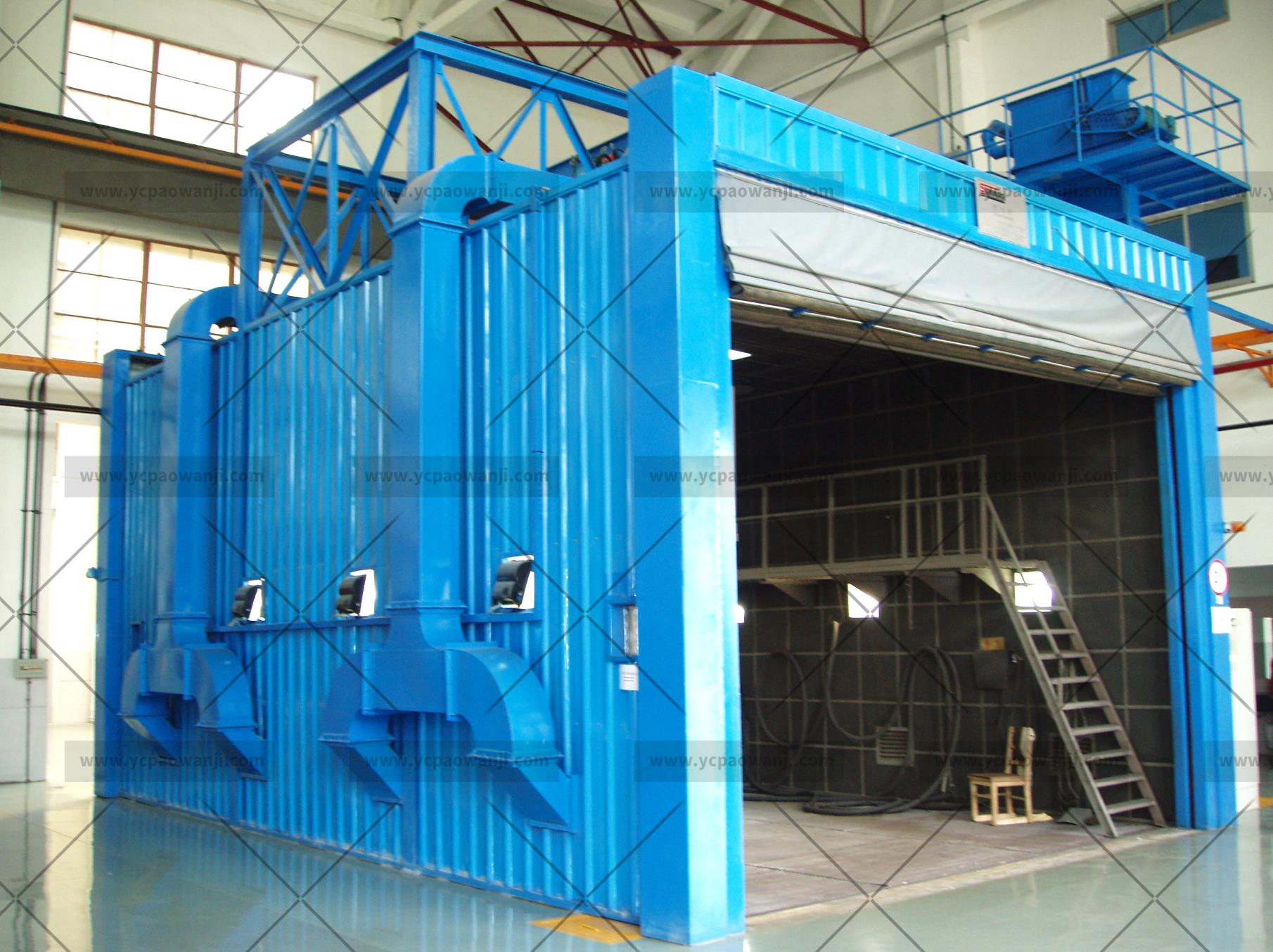 江蘇拋丸機除銹設備 噴砂房的組成系統介紹